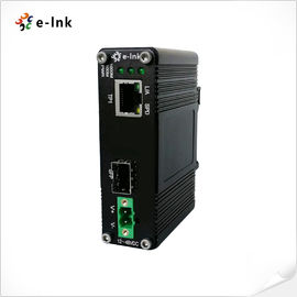 RJ45 Connector Industrial Ethernet Media Converter 10/100/1000Base-T To 100/1000Base-X SFP