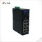 IP40 Aluminum Case Industrial Ethernet POE Switch 8 Ports With 100 / 1000 Base-X SFP
