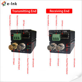 Mini Converter Optical Fiber 12G-SDI with Tally and loop out Single Mode Fiber LC Connector 20KM