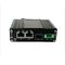 Mini Industrial Ethernet Fiber Media Converter 1 Port 100/1000X SFP To 2 Port 10/100/1000T 30W