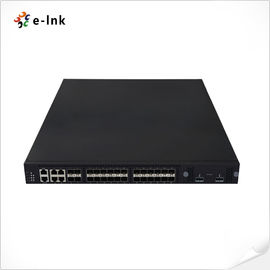 L3 Managed Fiber Optic Switch 24x10G SFP 2x40G QSFP Ports IGMP Snooping Frame