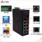 DIN Rail Wall Mount Industrial Ethernet POE Switch 8 Port 10 /100 / 1000T with 4 SFP Ports Metal Case
