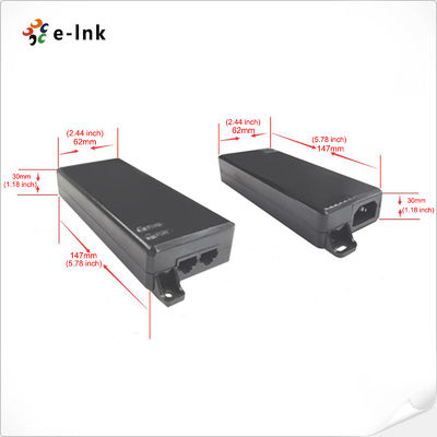 FCC 328ft High Power POE Injector 10/100/1000Mbps 95W Plastic Case