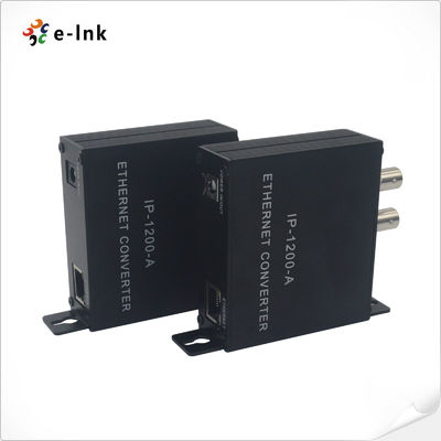 50W 300m Ethernet Over Coaxial Converter 80Mbps TCP With PoE Function