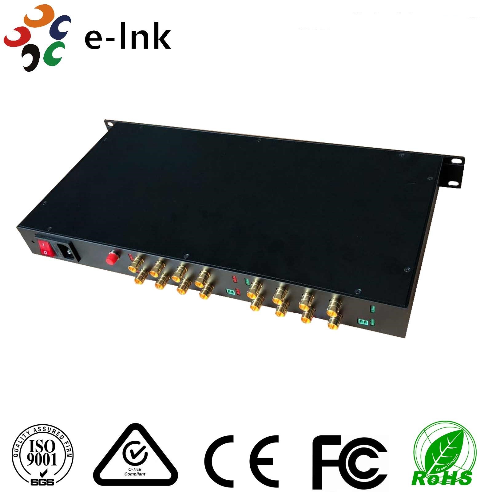 16 Channel 1080P Video Signal Sdi To Optical Fiber Converter HD Multi ...