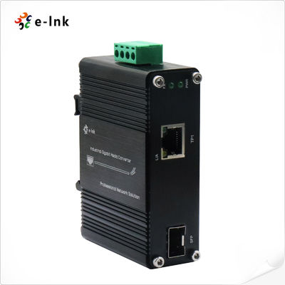 Industrial Ethernet Media Converter 10/100/1000Base-T to 100/1000Base-X SFP -40~75°C
