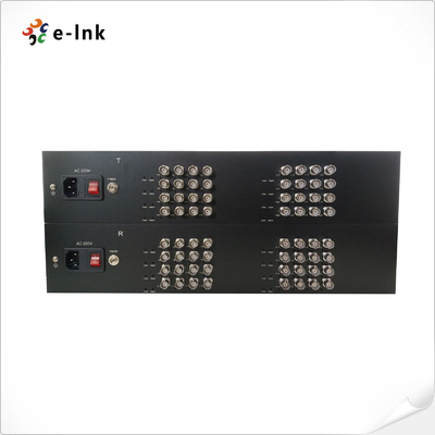 E-link 4-in-1 Video Fiber Converter AHD CVI TVI CVBS 120km Transmission