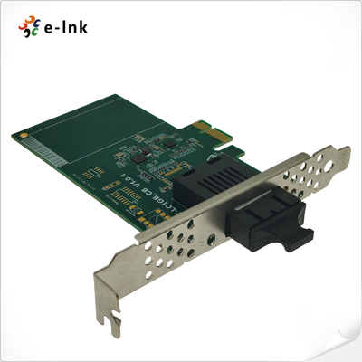 Industrial Fiber NIC Card 100M PCI-E SC SFP Interface Server Performance