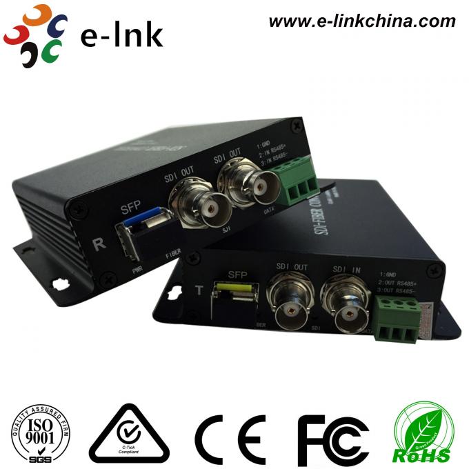SD / HD /3G SDI To Fiber Optic Asi Converter , Sdi To Optical Fiber Converter